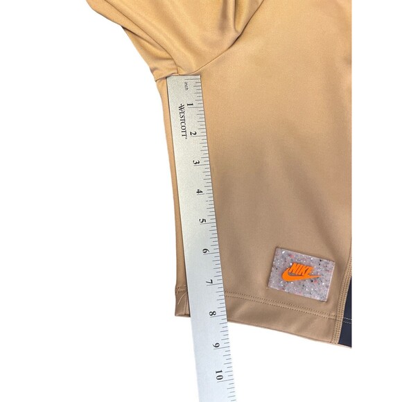 Nike Womens 8" Dark Driftwood/Black High Waist Bike Shorts DX2325-258 Size Small - Picture 4 of 6